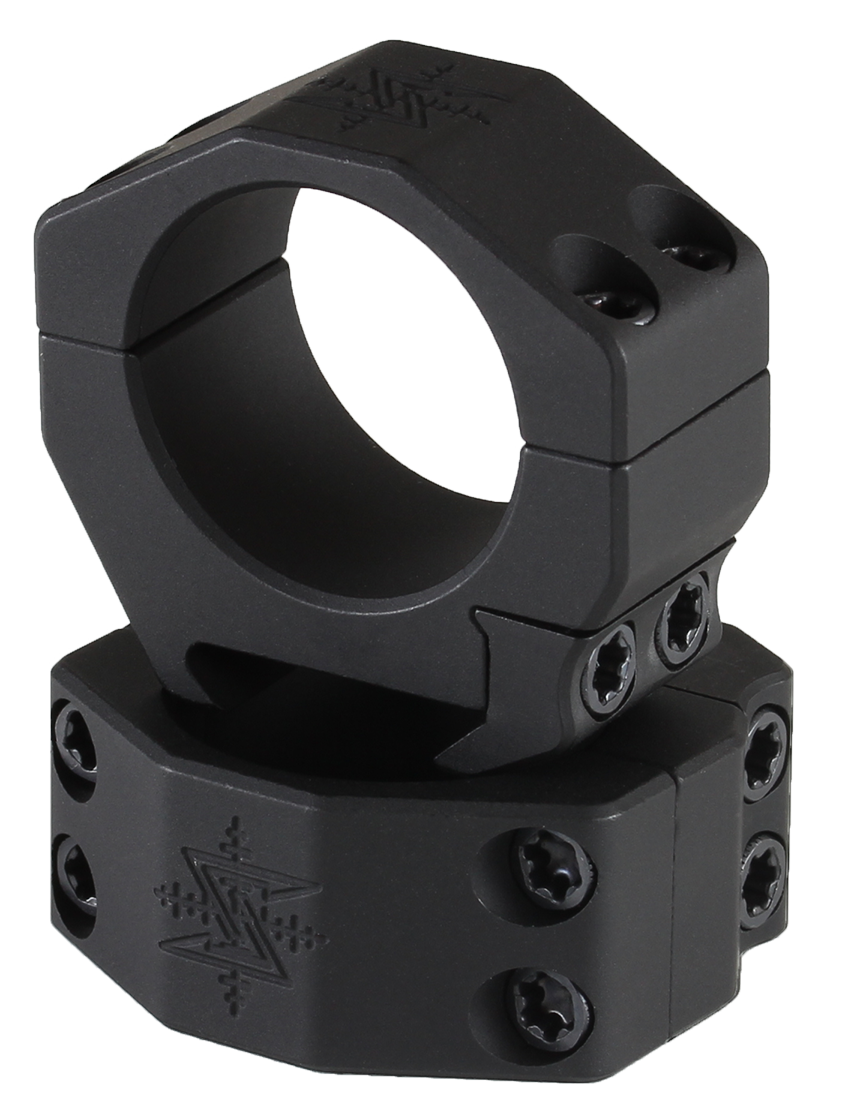 Seekins Precision Scope Ring Set, 30mm Medium, Black, 0.92" Mount Height