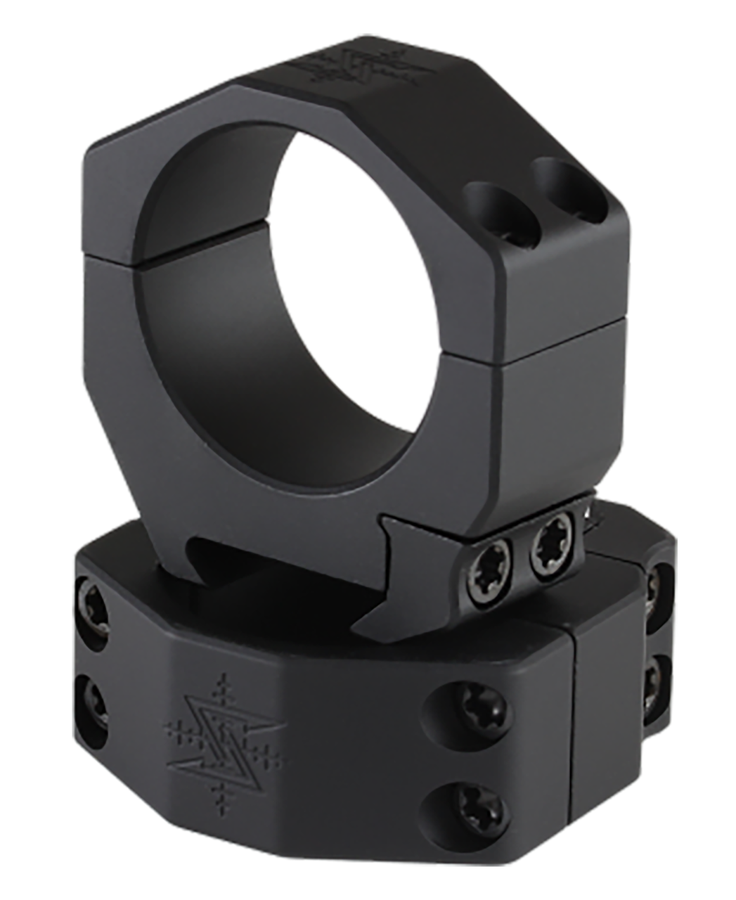 Seekins Scope Ring Set, 35mm Tube, 0.95" Picatinny Rail Mount, Black