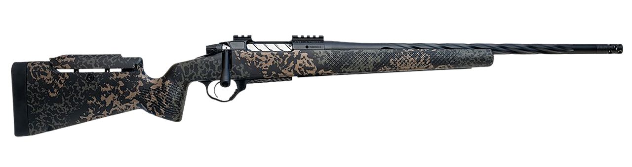 Seekins Precision Havak Slam 308 Win 16" Spiral Fluted Barrel, 20 MOA Rail w/Bubble Level Receiver, Skeletonized Carbon Fiber Woodland Shadow Camo Aluminum Stock - Image 7