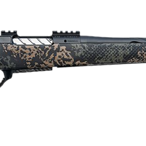 Seekins Precision Havak PH3 7mm Remington Mag 22" Black Fluted Threaded Barrel, Black Picatinny Rail Steel Receiver, Adj Cheek Riser Woodland Shadow Synthetic Stock