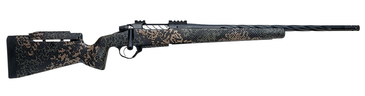 Seekins Precision Havak PH3 7mm PRC 26" Black Fluted Threaded Barrel, Black Picatinny Rail Steel Receiver, Adj Cheek Riser Woodland Shadow Synthetic Stock
