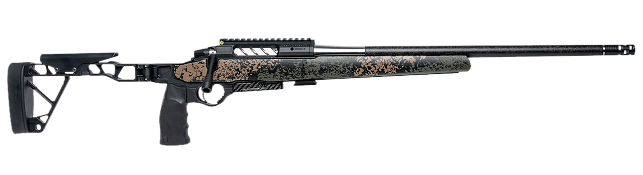 Seekins Precision Element Hunter M3 7MM Rem Mag, 22" Carbon Fiber Barrel, 1:8, 5/8X24 Threads,Hfunter Brake, Anodized Black, Chassis, Woodland Shadow