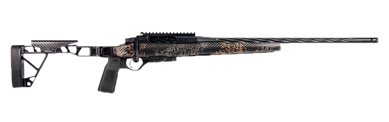 Seekins Precision Havak Slam 308 Win 16" Spiral Fluted Barrel, 20 MOA Rail w/Bubble Level Receiver, Skeletonized Carbon Fiber Woodland Shadow Camo Aluminum Stock